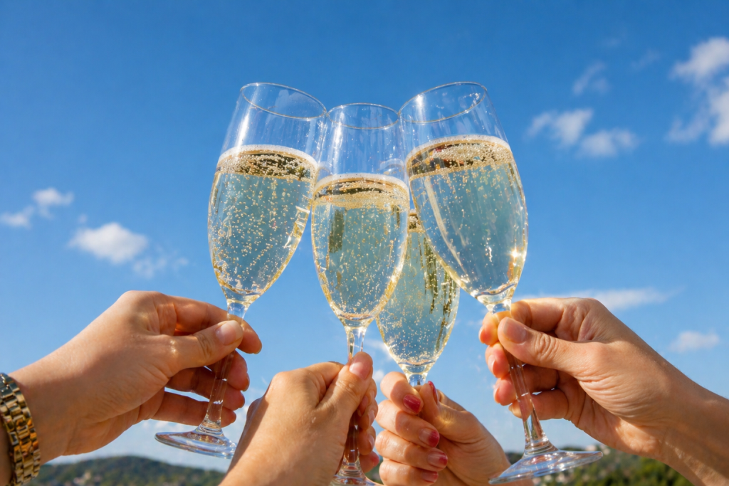 Een toost met prosecco