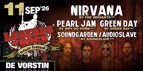 LEGENDS of ROCK Tribute Festival | De Vorstin — Muziek in Hilversum