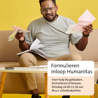 Formulieren Spreekuur van Humanitas — lezing in Hilversum